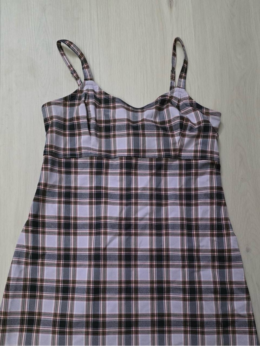 Hollister Multicolored Plaid Mini Dress- Size L